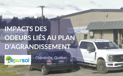 Impacts des odeurs liés au plan d’agrandissement – Épursol, Chénéville