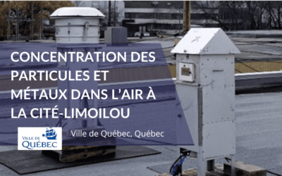Concentration des particules et métaux dans l’air à La Cité-Limoilou